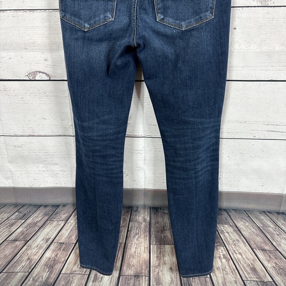 American Eagle Jeans Womens 6 Blue High Rise Jegging Next level Stretch Distress - Picture 7 of 10